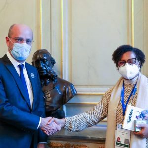 Encontro entre a Ministra da Educação, Luísa Grilo com o Ministro da Educação, Juventude e Desportos de França, Jean-Michel Blanquet.